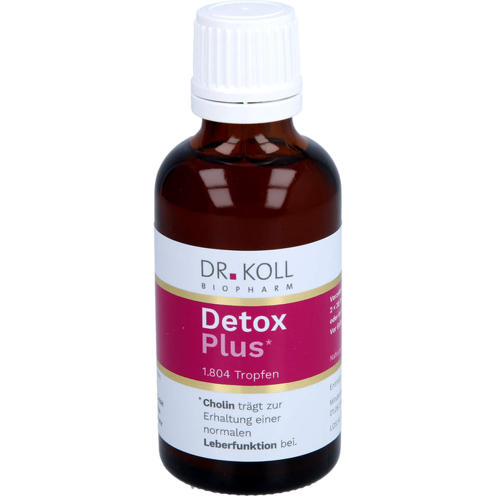 DR. KOLL Detox Plus Gemmo Komplex Cholin Tropfen, 50 ml Lösung