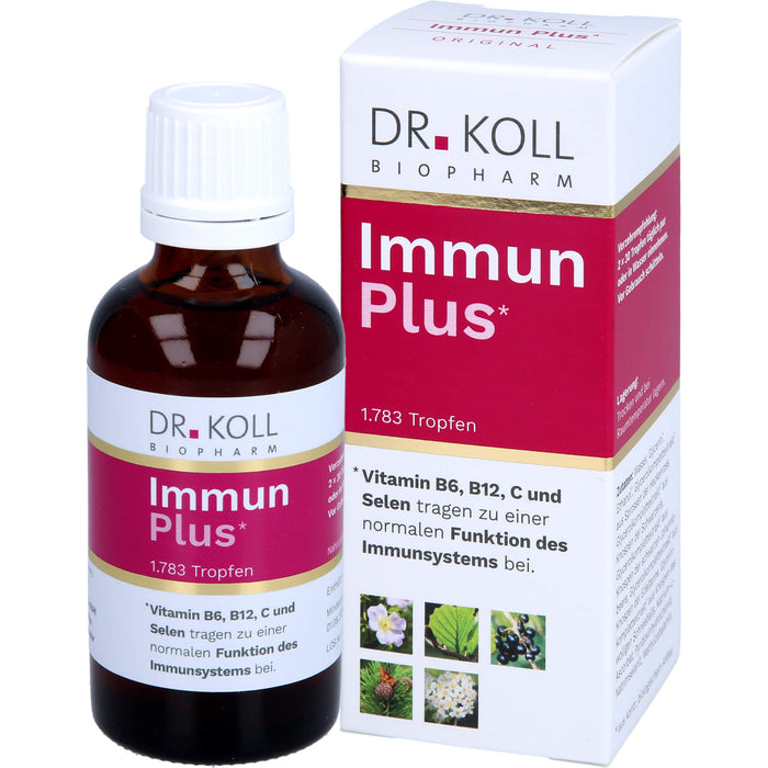 Dr. Koll Immun Plus Tropfen zur Unterstützung des Immunsystems, 50 ml Tropfen