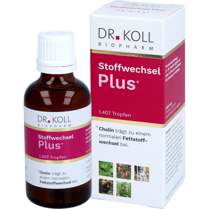 DR. KOLL Stoffwechsel Plus Gemmo Komplex Tropfen, 50 ml Lösung