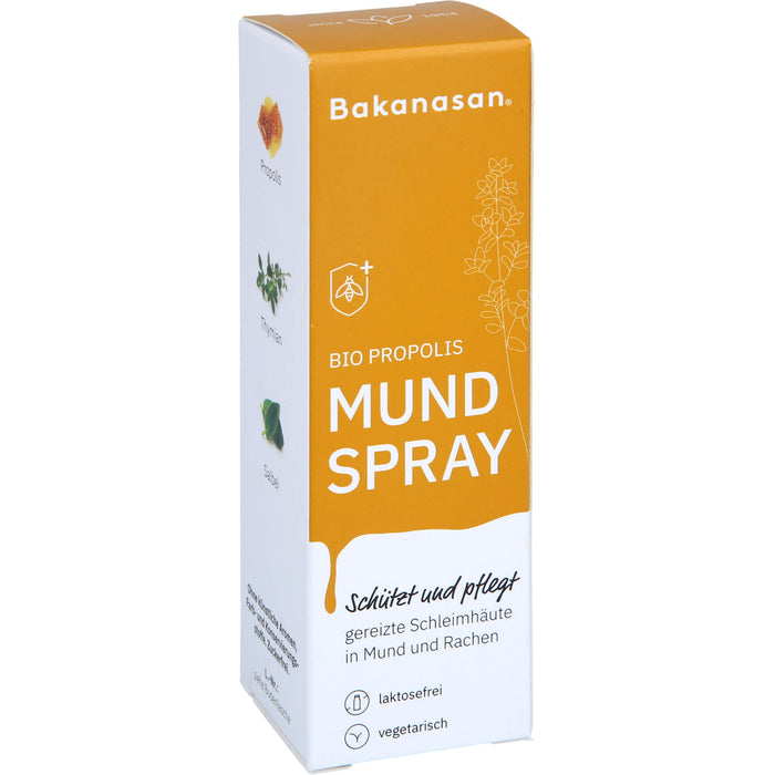 Bakanasan Bio Propolis Mundspray schützt und pflegt gereizte Schleimhäute, 15 ml Lösung