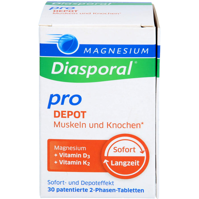 Magnesium-Diasporal Pro Depot Tabletten für Muskeln und Knochen, 30 St. Tabletten