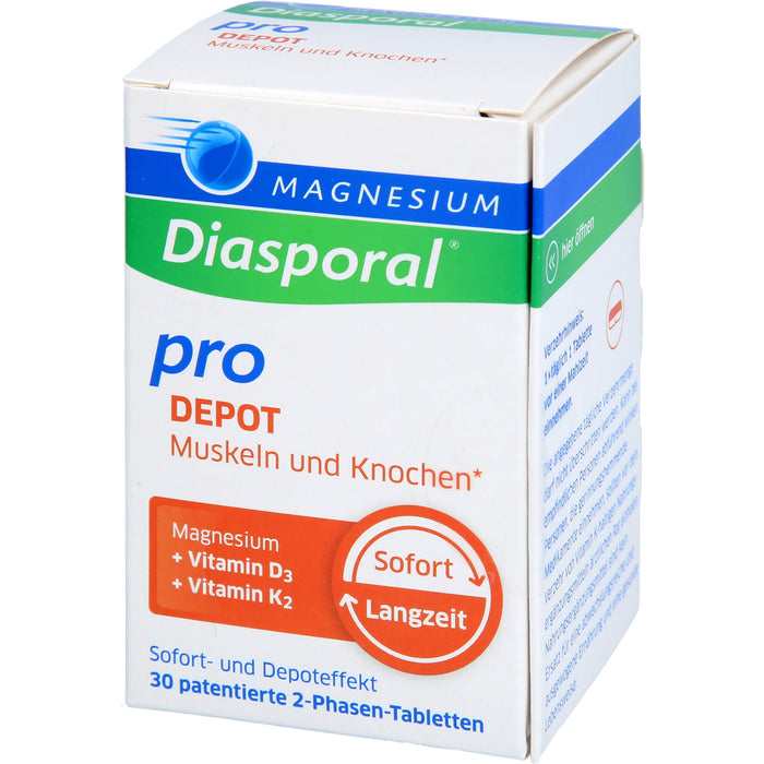 Magnesium-Diasporal Pro Depot Tabletten für Muskeln und Knochen, 30 St. Tabletten