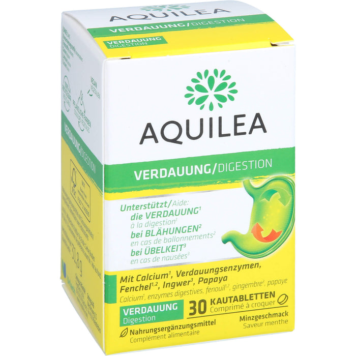 Aquilea Verdauung Kautabletten mit Minzgeschmack, 30 St. Kautabletten