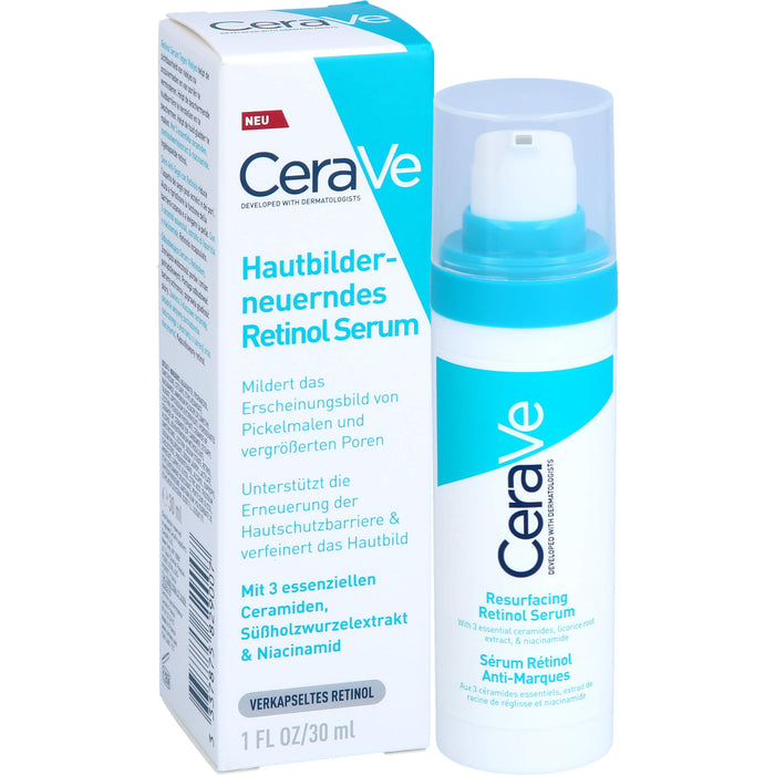 CeraVe hautbilderneuerndes Retinol Serum für unebene und unreine Haut, 30 ml Gel