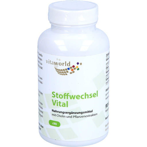 Vitaworld Stoffwechsel Vital Kapseln, 90 St. 