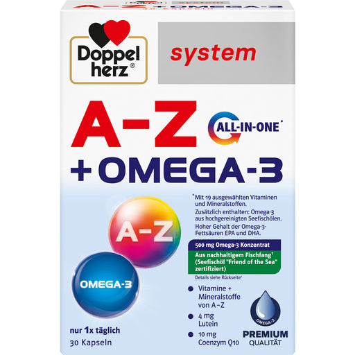 Doppelherz system A-Z + Omega-3 All in one Kapseln, 30 St. Kapseln