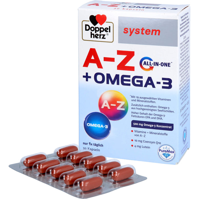 Doppelherz system A-Z + Omega-3 All in one Kapseln, 30 St. Kapseln