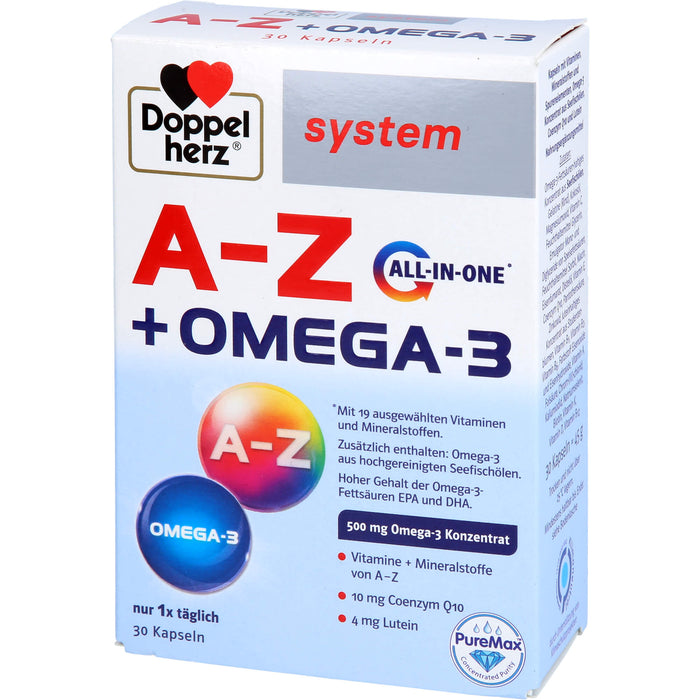 Doppelherz system A-Z + Omega-3 All in one Kapseln, 30 St. Kapseln