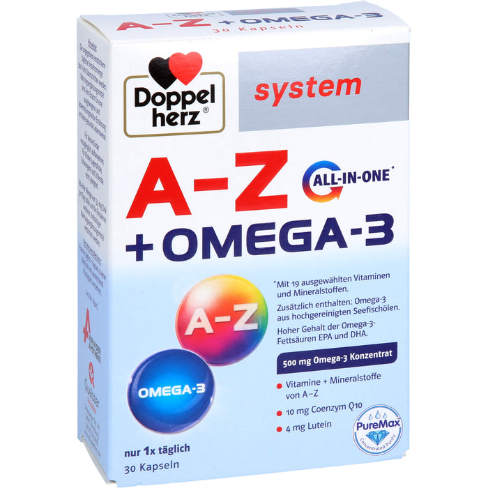 Doppelherz system A-Z + Omega-3 All in one Kapseln, 30 St. Kapseln
