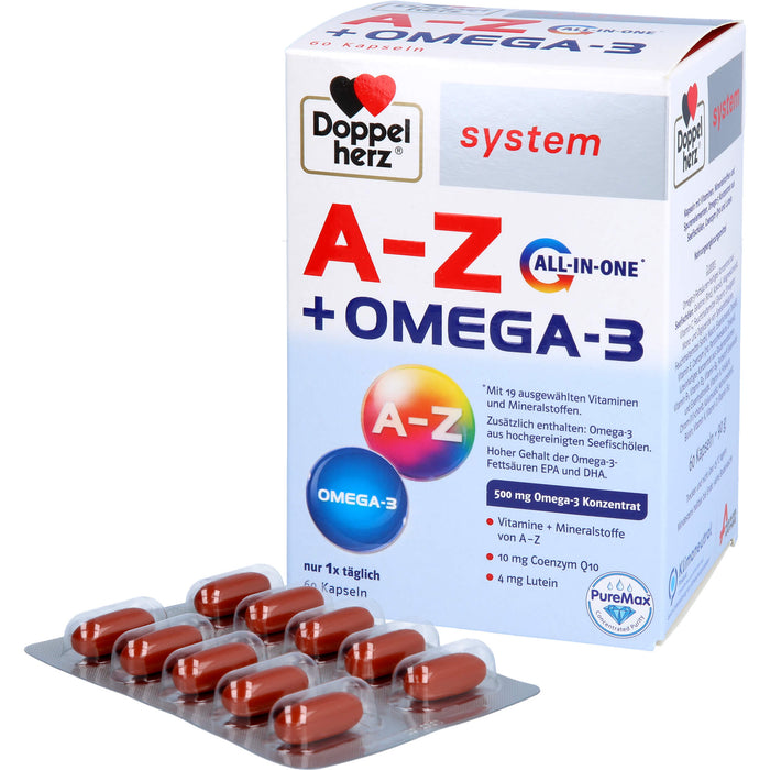 Doppelherz system A-Z + Omega-3 All in one Kapseln, 60 St. Kapseln
