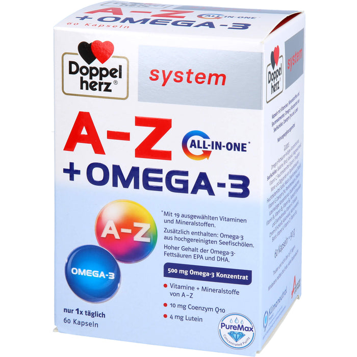 Doppelherz system A-Z + Omega-3 All in one Kapseln, 60 St. Kapseln