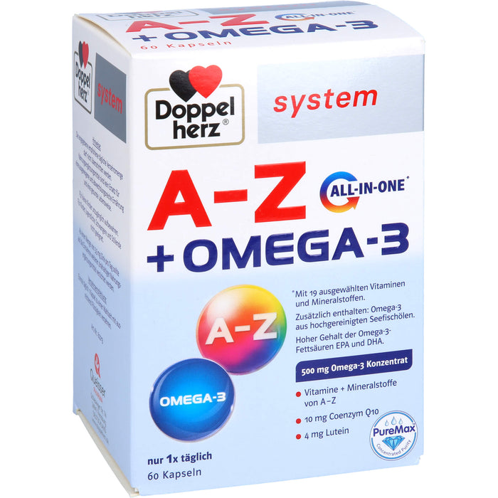 Doppelherz system A-Z + Omega-3 All in one Kapseln, 60 St. Kapseln