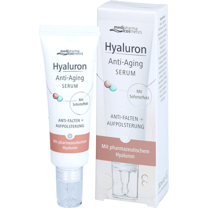 Medipharma Cosmetics Hyaluron Anti-Aging Serum Anti-Falten und Aufpolsterung, 30 ml Gel