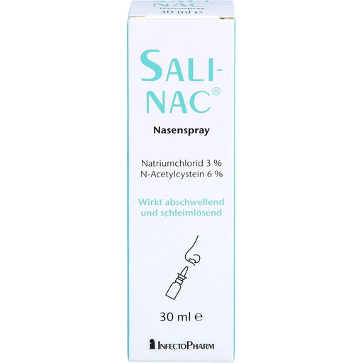 SALINAC Nasenspray wirkt abschwellend und schleimlösend, 30 ml Lösung