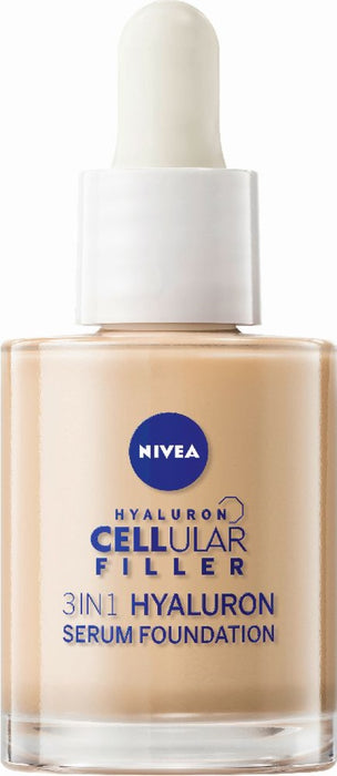NIVEA Hyaluron Cellular Filler 3 in 1 Serum Foundation mittel, 30.0 ml Creme