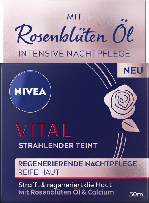 NIVEA Vital regeneriende Nachtpflege, 50.0 ml Creme