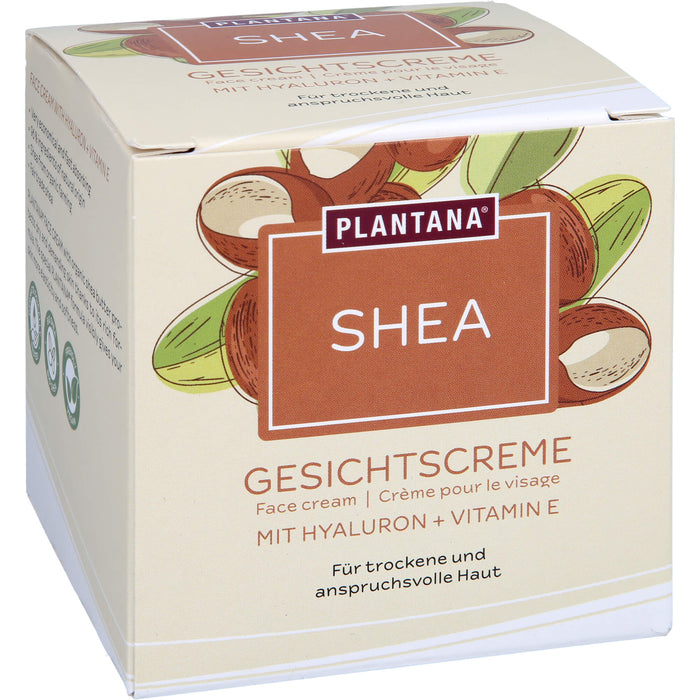 Plantana Shea Gesichtscreme Hyaluron & Vitamin-E, 50 ml CRE
