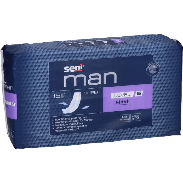 Seni Man Super Level 5 Inkontinenzeinlagen, 15 St. Einlagen