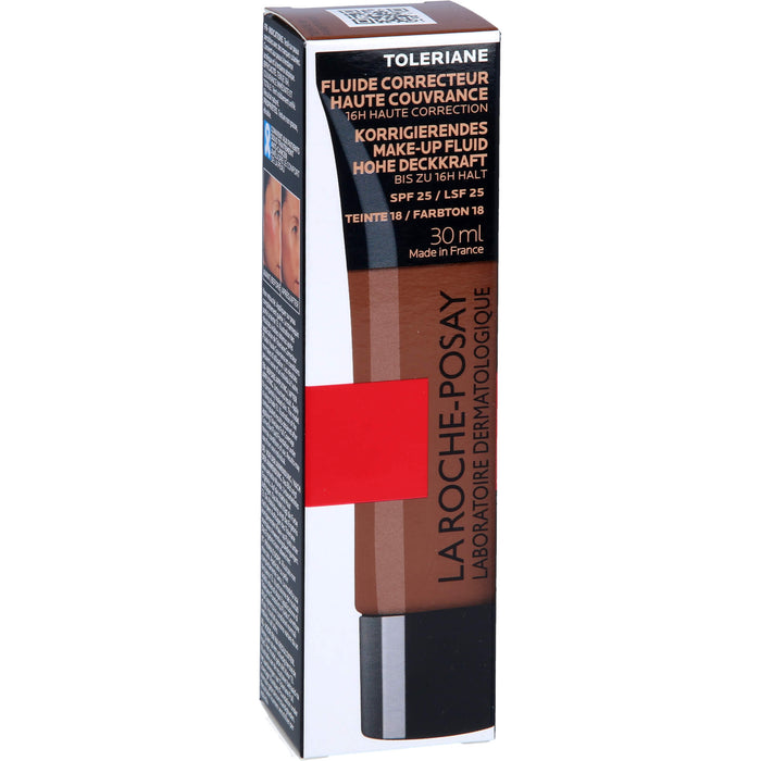 La Roche-Posay Toleriane korrigierendes Make-up Fluid Nr. 18 für empfindliche und unreine Haut, 30 ml Creme