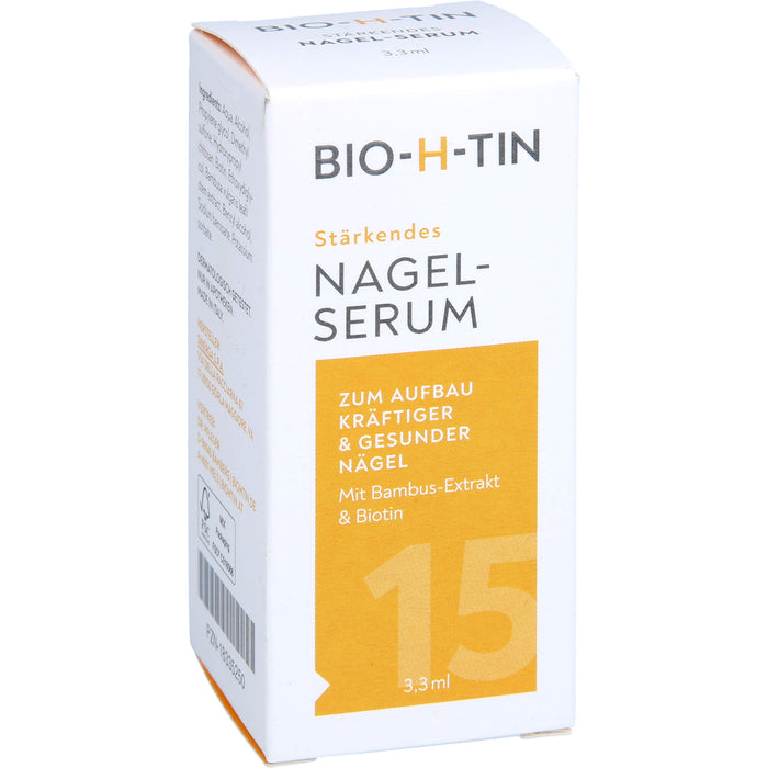 BIO-H-TIN stärkendes Nagelserum zum Aufbau kräftiger und gesunder Nägel, 3.3 ml Lösung