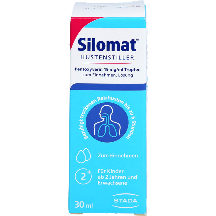 Silomat Hustenstiller Pentoxyverin 19 mg/ml Tropfen beruhigt trockenen Reizhusten, 30 ml Lösung