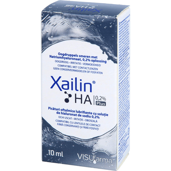 Xailin HA 0,2 % Plus befeuchtende Augentropfen, 10 ml Lösung