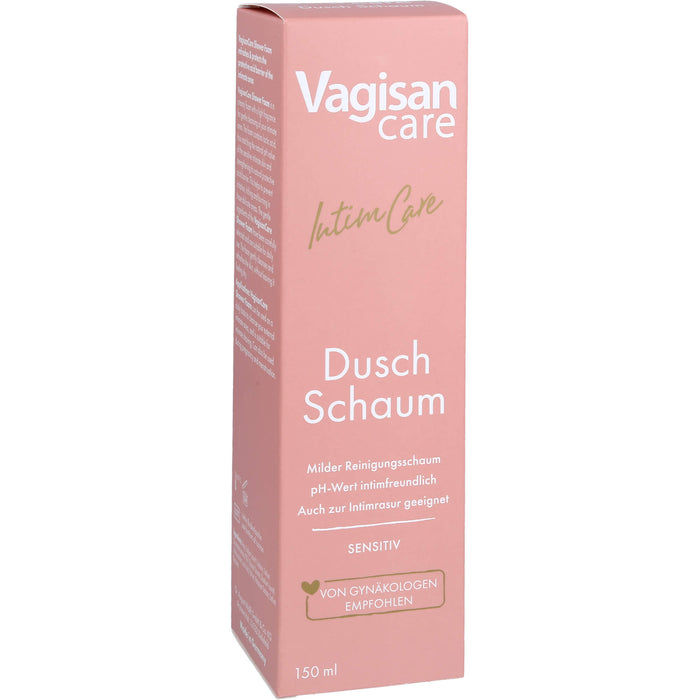 VagisanCare Dusch Schaum zur täglichen Reinigung und Pflege der Haut, 150 ml Lösung