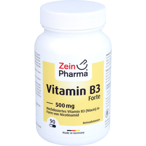 Vitamin B3 Forte (Niacin) 500 mg Kapseln, 90 St KAP