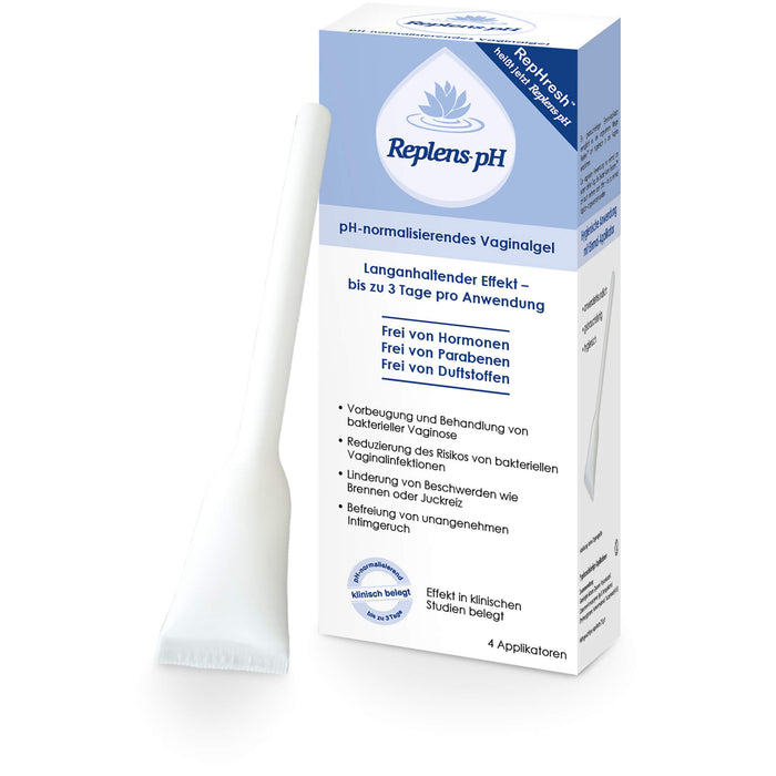 Replens pH normalisierendes Vaginalgel bei bakterieller Vaginose, 4 St. Packung