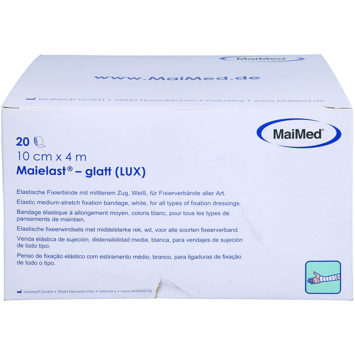 Maielast elastische Fixierbinden glatt 10 cm x 4 m, 20 St. Binde