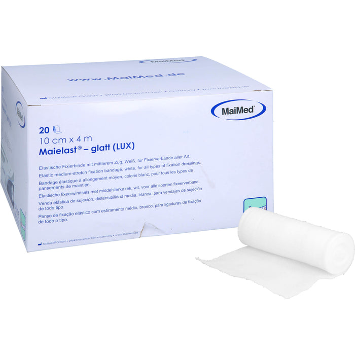 Maielast elastische Fixierbinden glatt 10 cm x 4 m, 20 St. Binde