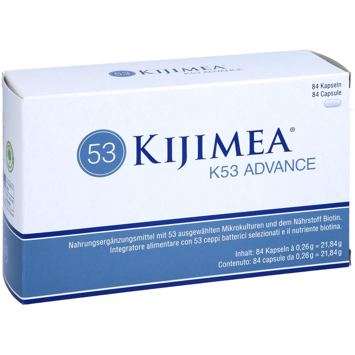 KIJIMEA K53 Advance Kapseln zur Erhaltung normaler Schleimhäute, 84 St. Kapseln