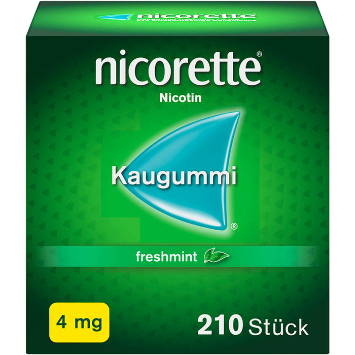 Nicorette Kaugummi 4 mg freshmint zur Rauchentwöhnung, 210 St. Kaugummi