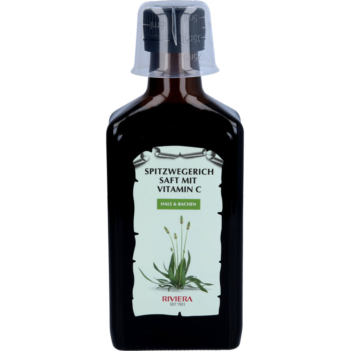 RIVIERA Spitzwegerich Saft mit Vitamin C für ein normales Immunsystem, 250 ml Lösung