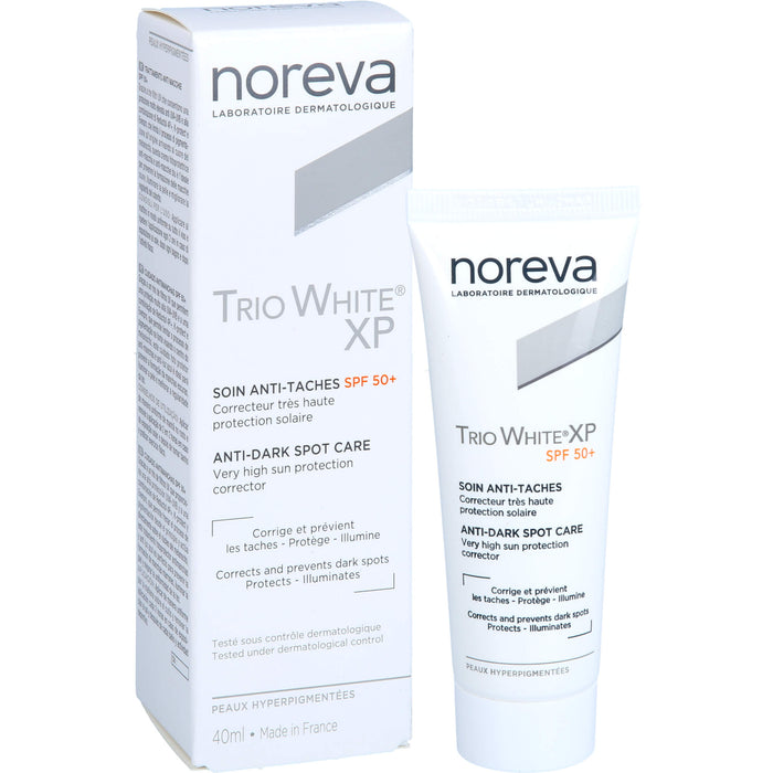 Noreva Trio White XP Tagespflege LSF 50+ Creme zur Reduzierung von Pigmentflecken, 40 ml Creme