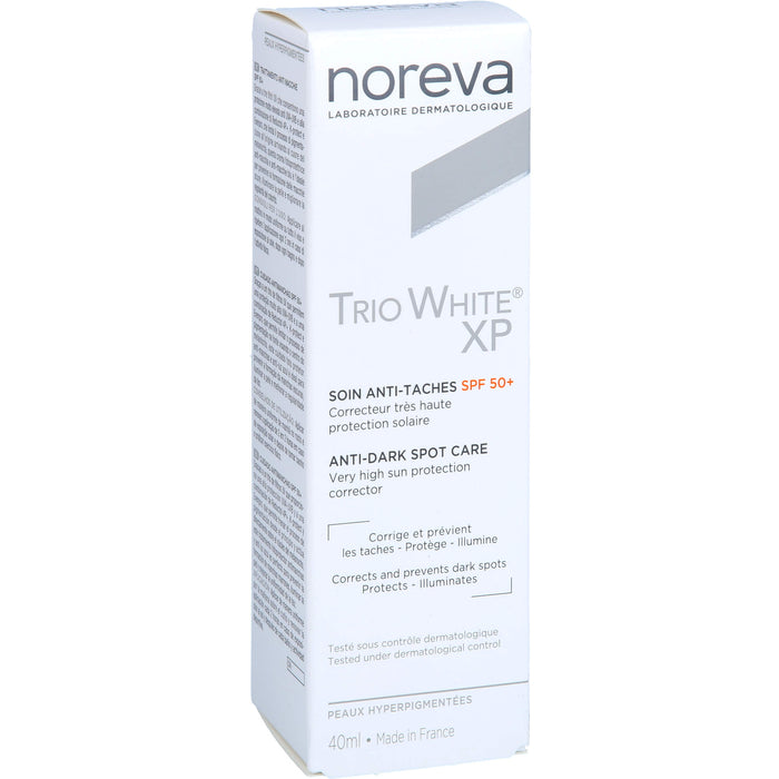 Noreva Trio White XP Tagespflege LSF 50+ Creme zur Reduzierung von Pigmentflecken, 40 ml Creme