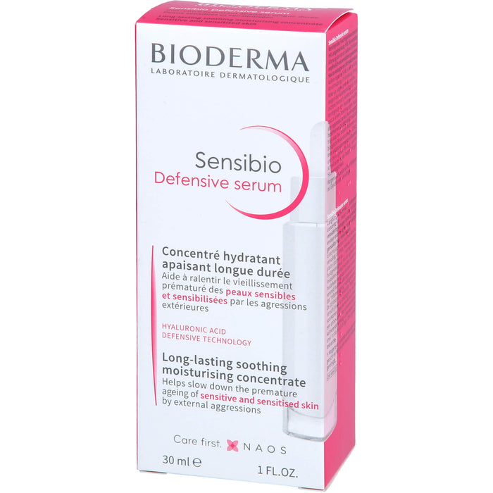 BIODERMA Sensibio Defensive Serum zur täglichen Pflege der Haut, 30 ml Lösung