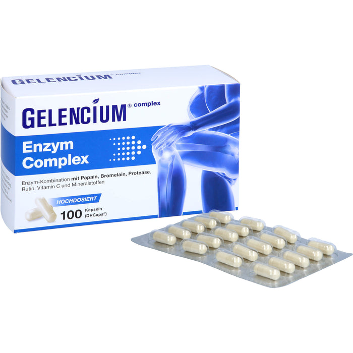 GELENCIUM Enzym Complex Kapseln hochdosiert mit Bromelain, 100 St. Kapseln