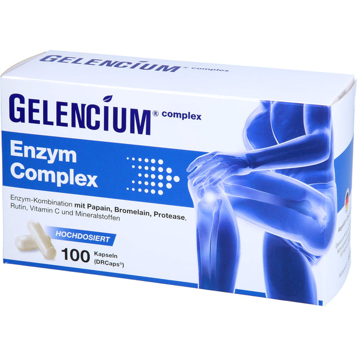 GELENCIUM Enzym Complex Kapseln hochdosiert mit Bromelain, 100 St. Kapseln