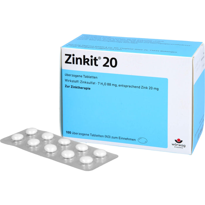 Zinkit® 20, Überzogene Tabletten, 100 St UTA