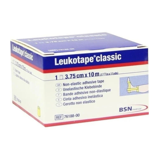 Leukotape Classic 3,75 cm x 10 m gelb unelastische Klebebinde, 1 St. Binde