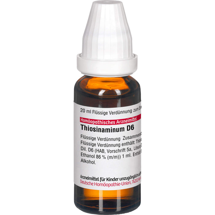 DHU Thiosinaminum D6 flüssige Verdünnung, 20 ml Lösung