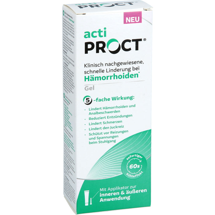 ActiProct Gel kühlend zur Behandlung von Hämorrhoiden, 30 g Gel