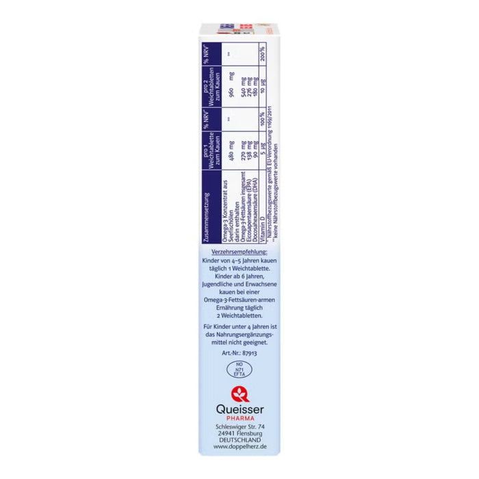 Doppelherz Omega-3 Gel-Tabs family Erdb.-Ci system, 60 St. Kautabletten