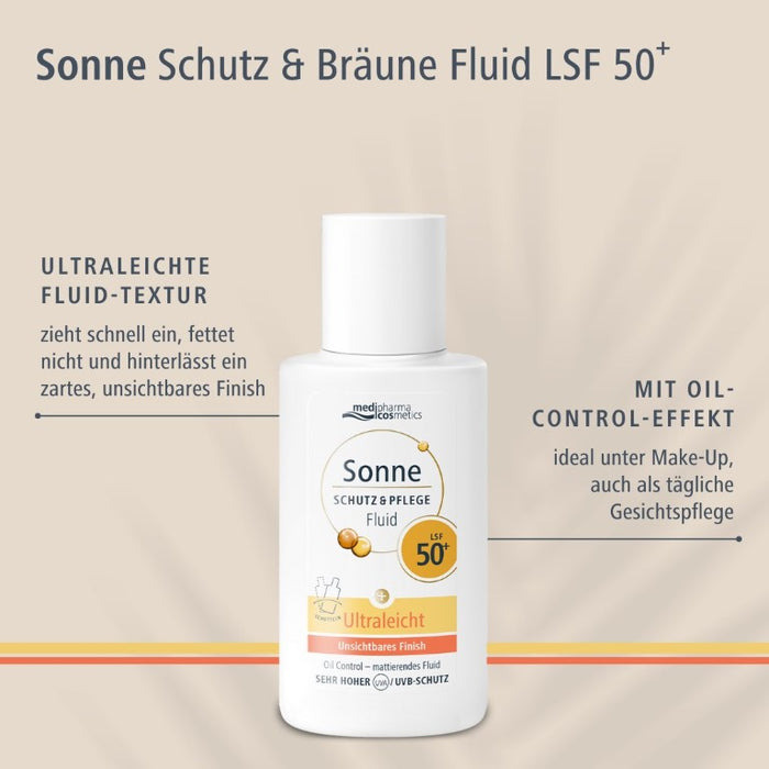 Medipharma Cosmetics Sonne Schutz & Pflege Fluid LSF 50+ ultraleicht, 50 ml Creme