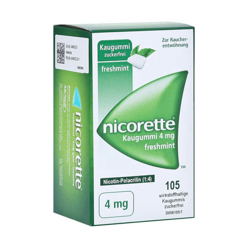 Nicorette 4mg freshmint Gerke Kaugummi, 105 St. Kaugummi
