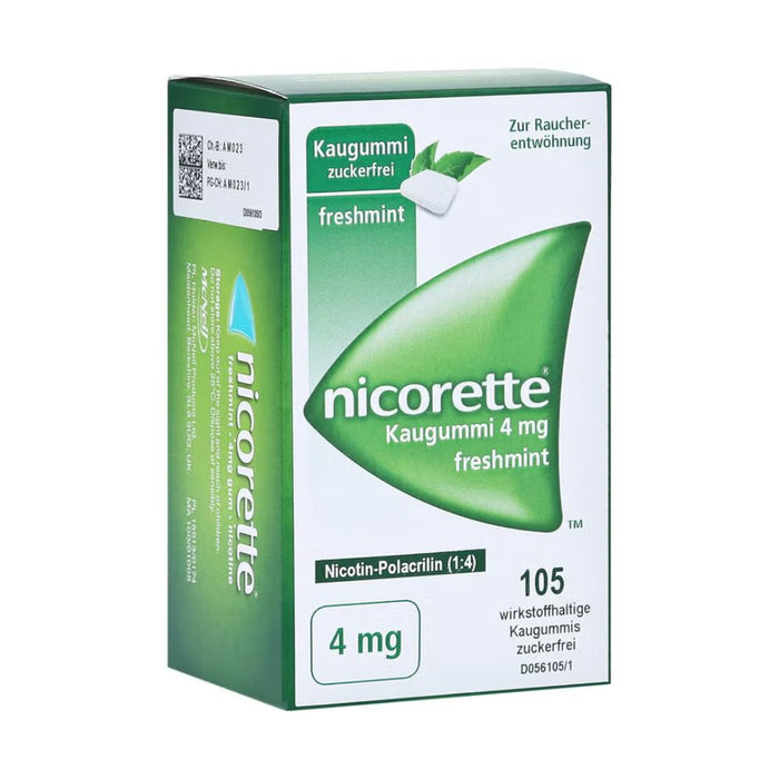 Nicorette 4mg freshmint Gerke Kaugummi, 105 St. Kaugummi