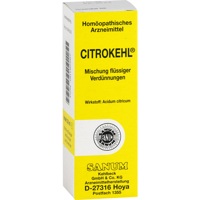 SANUM-KEHLBECK Citrokehl Mischung, 30 ml Lösung