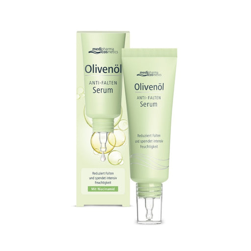 Medipharma Cosmetics Olivenöl Anti-Falten Serum reduziert Falten und spendet intensiv Feuchtigkeit, 30 ml Lösung