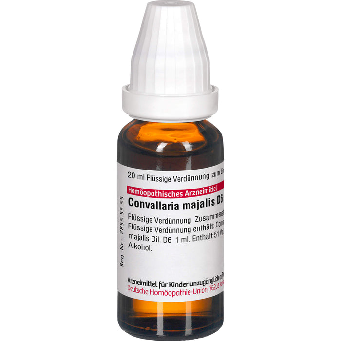 Convallaria majalis D6 DHU Dilution, 20 ml Lösung